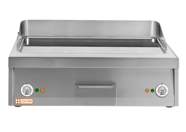 LOCHER 237402 Elektro-Bratplatte 800 - Bratfläche hartverchromt, glatt