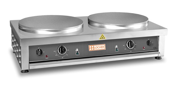 PROFIKOCHER 112701 Elektro-Doppel-Crêpes-Backgerät LCR40/2