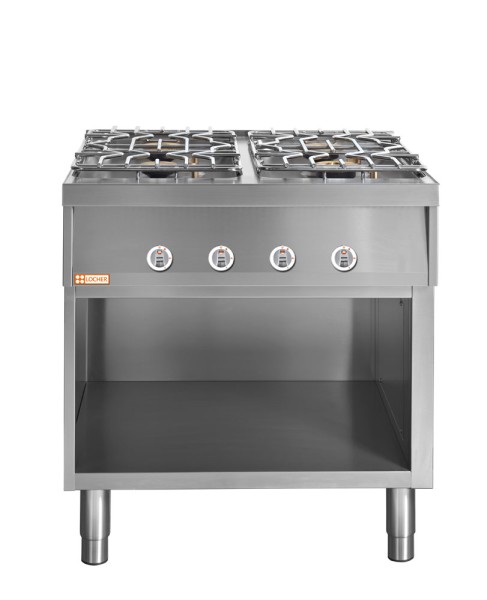 LOCHER 227101 Gasherd, 4 Kochstellen