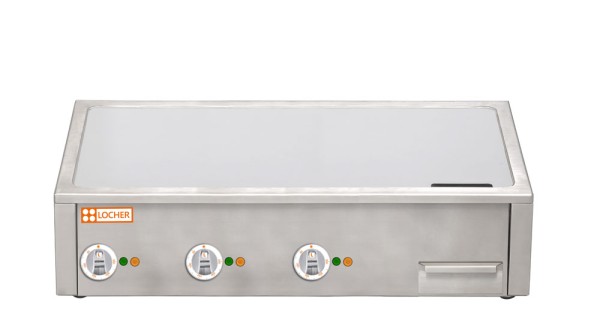 LOCHER 201422 Elektro-Asia Bratplatte Teppanyaki, 3 Heizzonen
