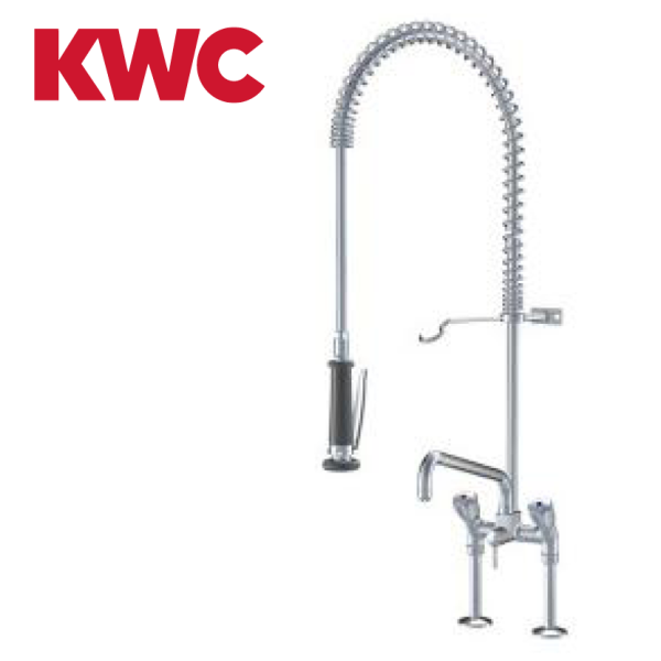 KWC Gastro K.24.42.64.000C71 Geschirrbrause mit Schwenkauslauf Doppelrohr - Zweigriffmischer
