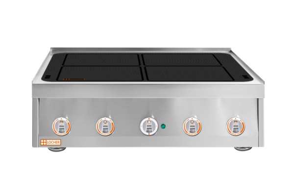 LOCHER 237204 Induktionsherd, 4 Kochstellen á 5 kW