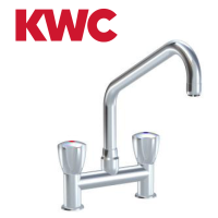 Vorschau: KWC Gastro K.24.42.K1.000C34 1/2" Zweigriff-Gastronomiearmatur - Zweiloch - nieder - gerade Vorschau: KWC Gastro K.24.42.K1.000C34 1/2" Zweigriff-Gastronomiearmatur - Zweiloch - nieder - gerade