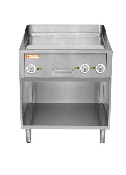 LOCHER 201492 Burger-Bratplatte 1400 hartverchromt, glatt