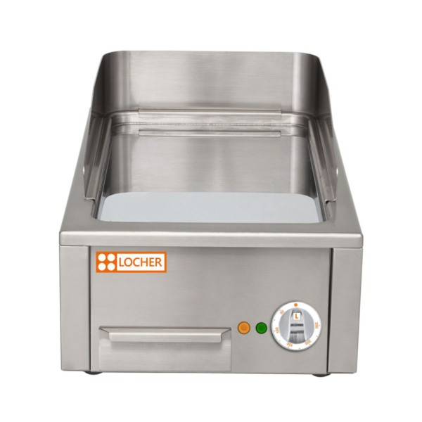 LOCHER 201403 Elektro-Bratplatte 400 hartverchromt, glatt