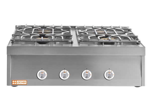 LOCHER 237003 Gasherd, 4 Kochstellen