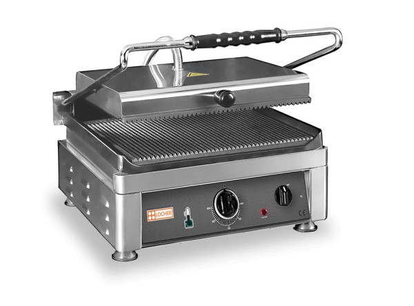 PROFIKOCHER 112715 Elektro-Kontaktgrill EKG41R - oben und unten gerillt