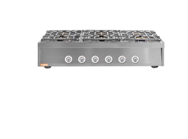 LOCHER 237103 Gasherd, 6 Kochstellen