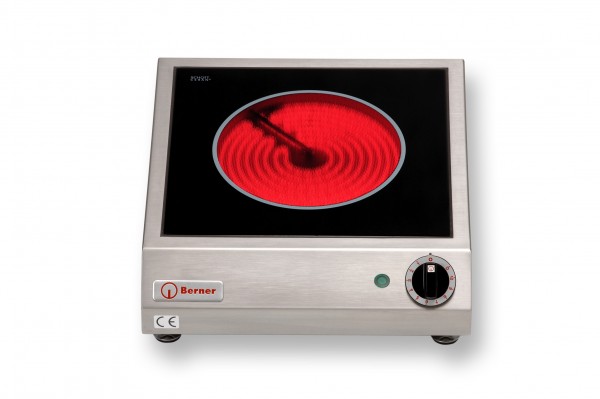 Berner BS1C Cerankochfeld Tischgerät mit Strahlungsheizkörper