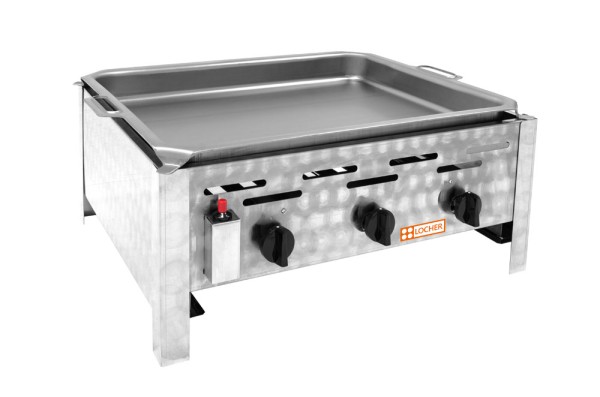 PROFIKOCHER 152003 Gas-Kombi-Tischbräter 3 Brenner