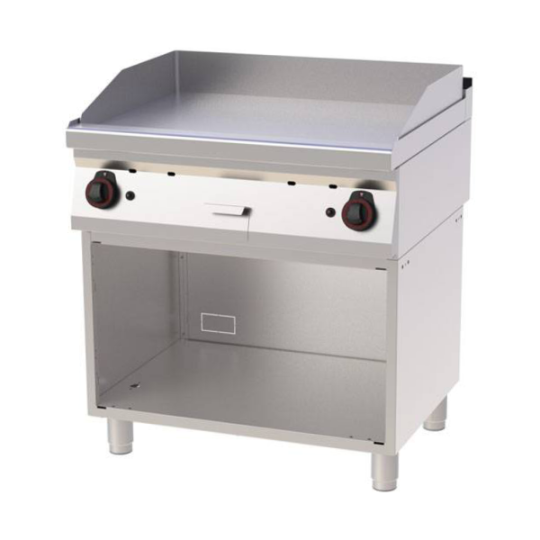 PROFIKOCHER 362463 Gas-Grillplatte 800 Stahl glatt
