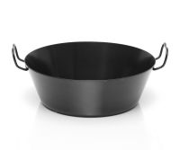 Eisenpfanne mit 2 Griffen 36 cm MADE in Germany für Ceran, Gas und Induktion 36cm Eisenpfanne mit 2 Griffen 36 cm MADE in Germany für Ceran, Gas und Induktion 36cm