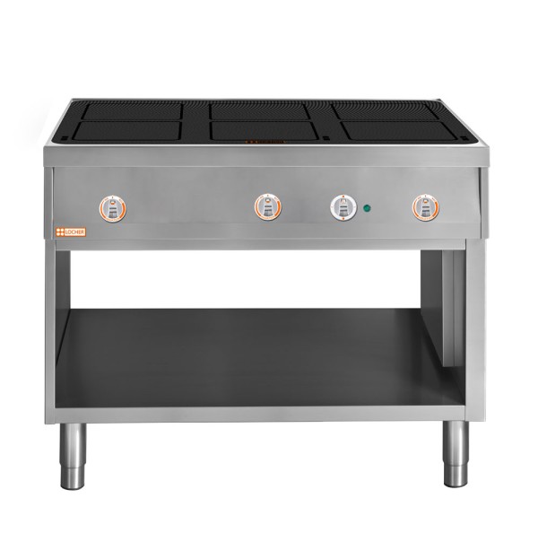 LOCHER 290202 Induktionsherd, 6 Kochstellen á 5 kW