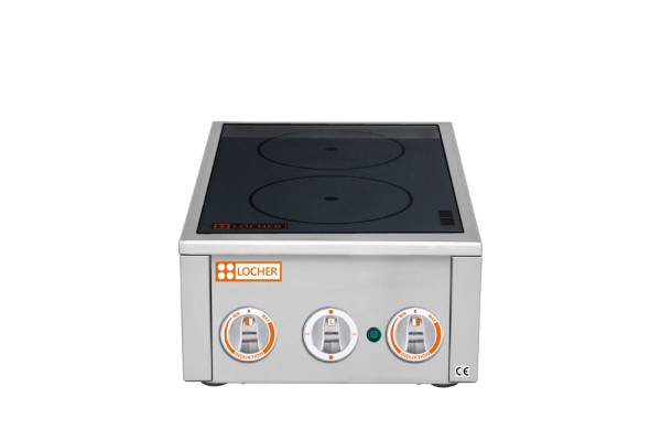 LOCHER 201226 Elektro-Induktionsherd - 2 Kochstellen, a 1,8 kW