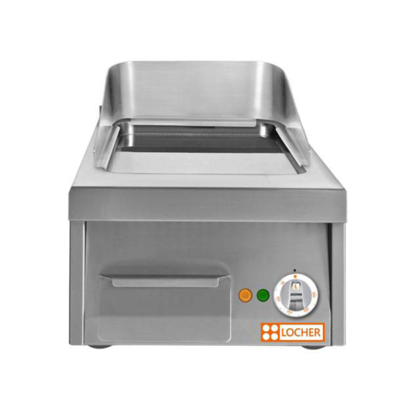 LOCHER 237400 Elektro-Bratplatte 400 - Bratfläche hartverchromt, glatt