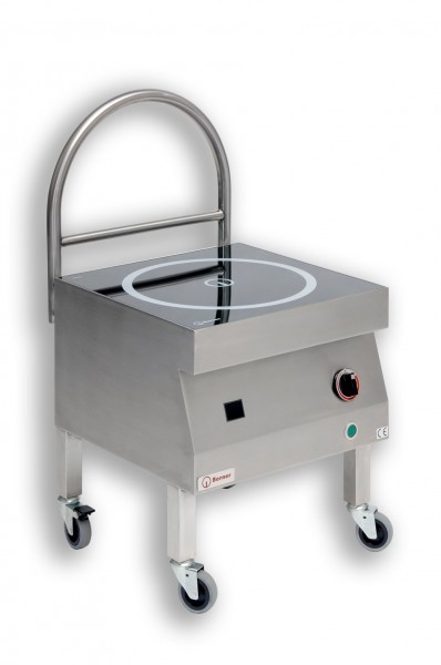Berner BIHKR9 fahrbarer Induktionshockerkocher mit 9.000 Watt und 35 cm Topfspule