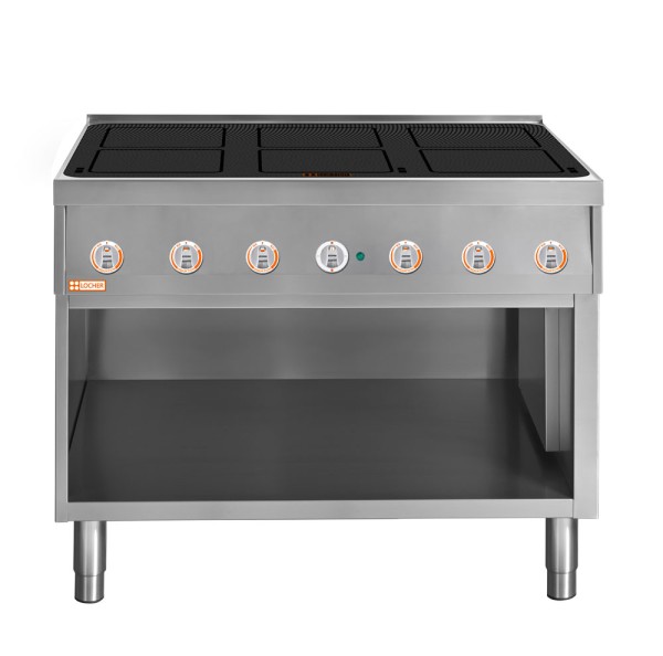 LOCHER 228202 Induktionsherd, 6 Kochstellen á 5 kW