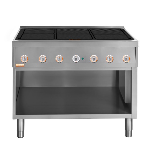 LOCHER 227212 Induktionsherd, 6 Kochstellen á 5 kW - Flächeninduktion