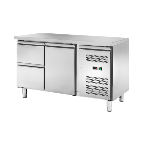 PROFIKOCHER 522863 Kühltisch GN1/1 mit 1 Türe und 2 Schubladen
